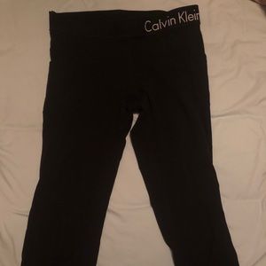 Calvin Klein crop black leggings